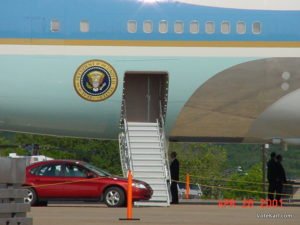 The President visiting WNC August 2020